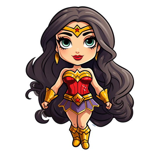 Wonder Woman Adorable Sticker