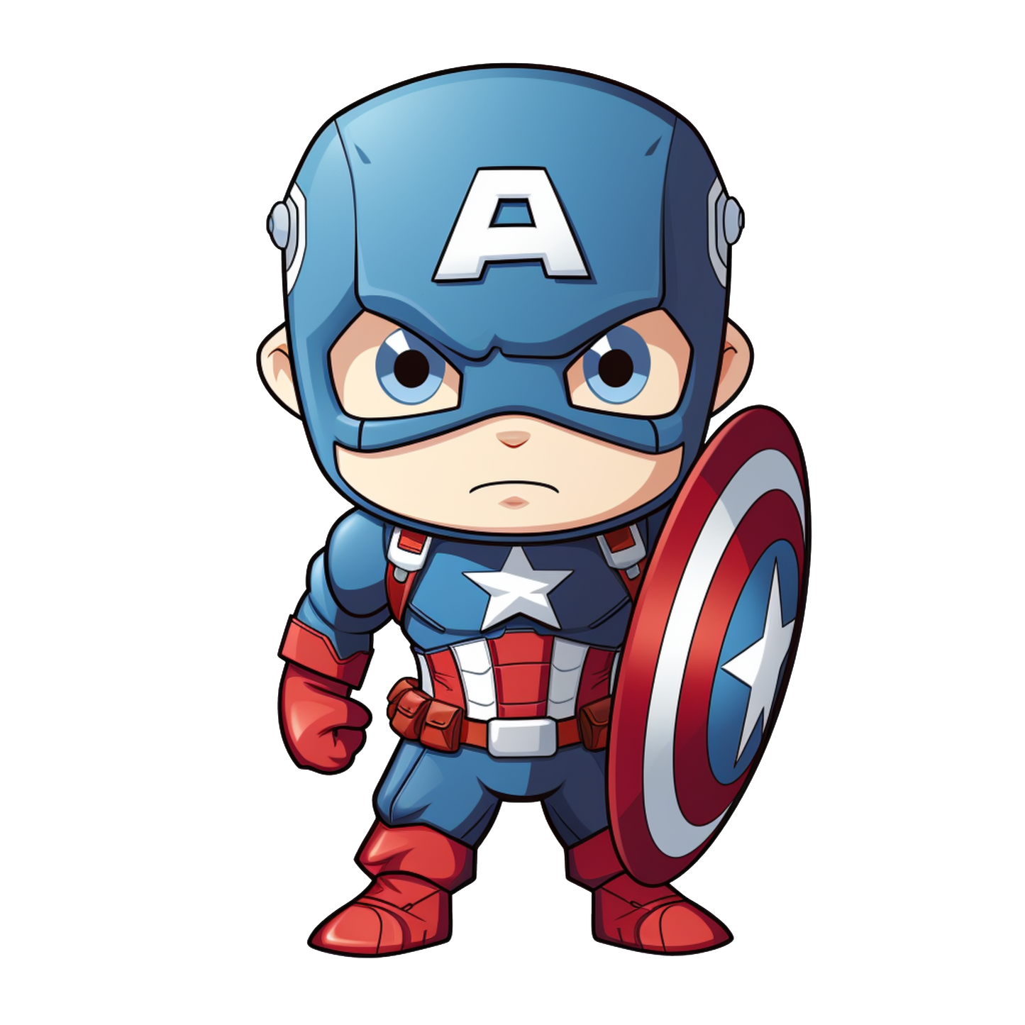 Captain America Adorable Sticker