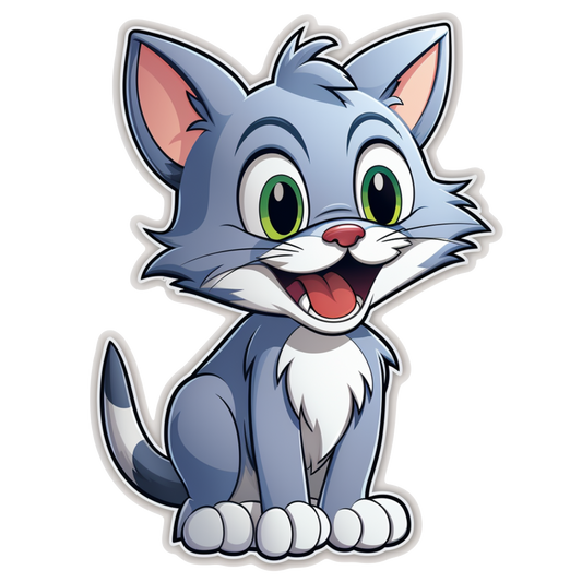 Tom from Tom and Jerry Adorable Sticker