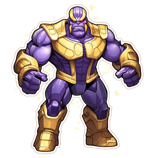 Thanos Full Body Adorable Sticker